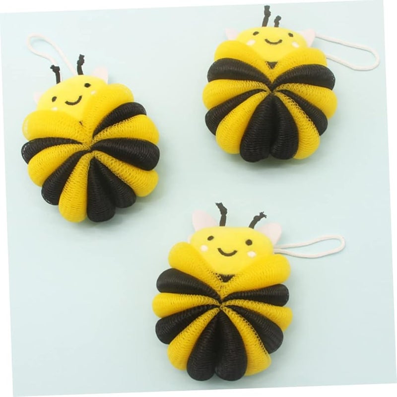 2Pcs Cartoon Shower Loofah Soft Bath Sponge Body Wash Scrubber For Kids - Image 4